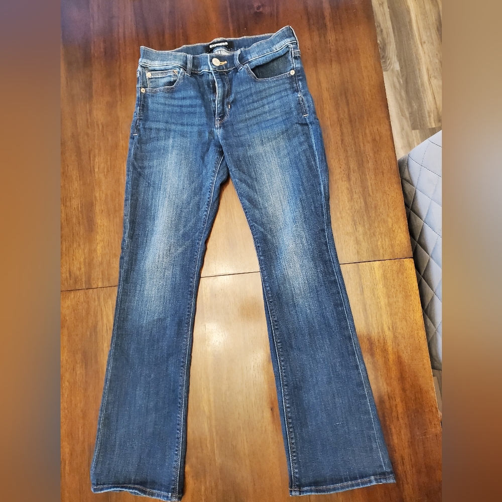 Express Blue Boot Cut Jeans with Classic Style